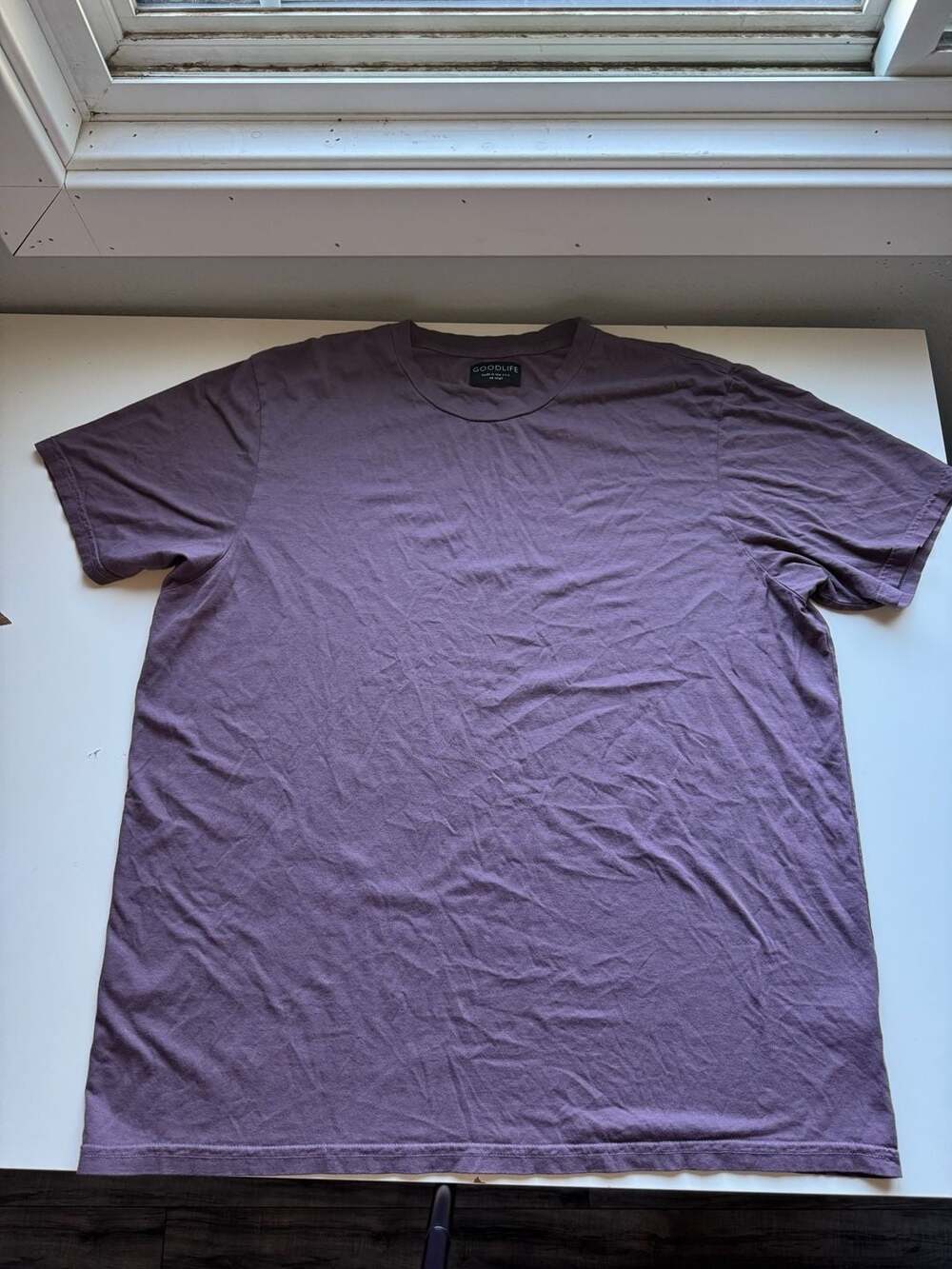 Goodlife Supima Micromodal Crew Neck T-Shirt Size XXL Purple
